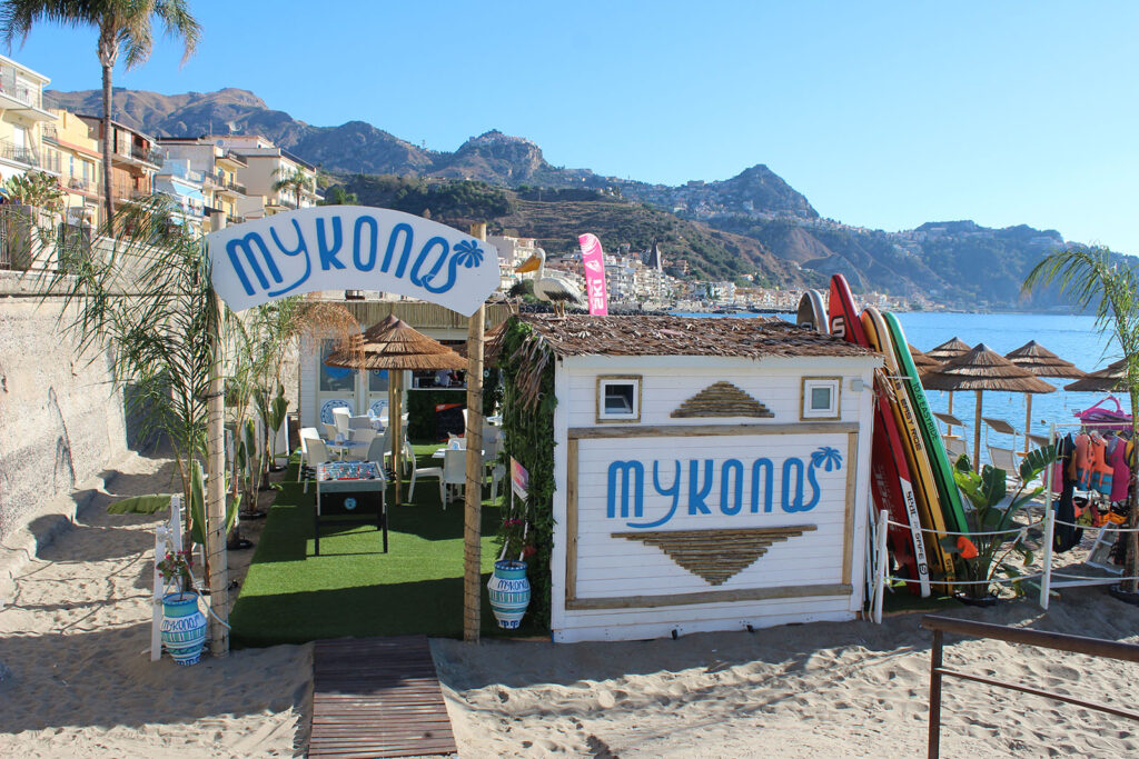 Mykonos Beach Giardini Naxos Messina Panoramica